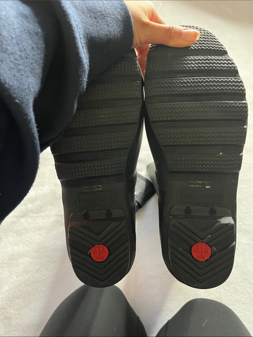 Hunter size 9 Original Tall Matte Black Waterproof Rain Boots - Picture 12 of 13